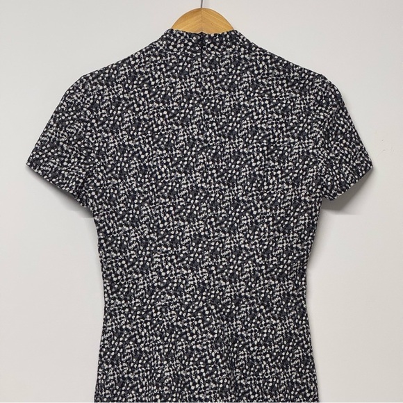 Hugo Boss Kirsi Turtle Neck Patterned Dress Short Sleeve Sheath - Picture 8 of 13